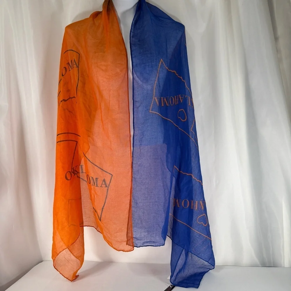 OKLAHOMA orange and blue Scarf